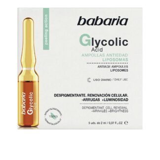 Babaria Glycolic Acid Ampoule Rinnovo Cellulare Pelle Ringiovanita E Luminosa