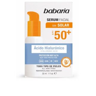 Babaria Solar Siero Viso Acido Ialuronico SPF50+ Protezione Solare E Idratazione
